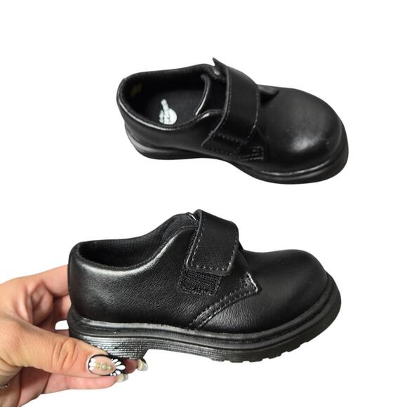 Dr. Martens Toddler Kamron Leather Strap Velcro Oxford Shoes - Picture 1 of 5